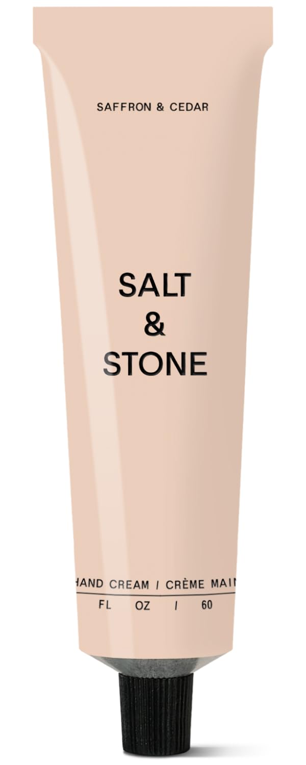 Salt & Stone Hand Cream – Black Rose & Oud, Hydrates & Softens, Fast-Absorbing, 2 fl oz