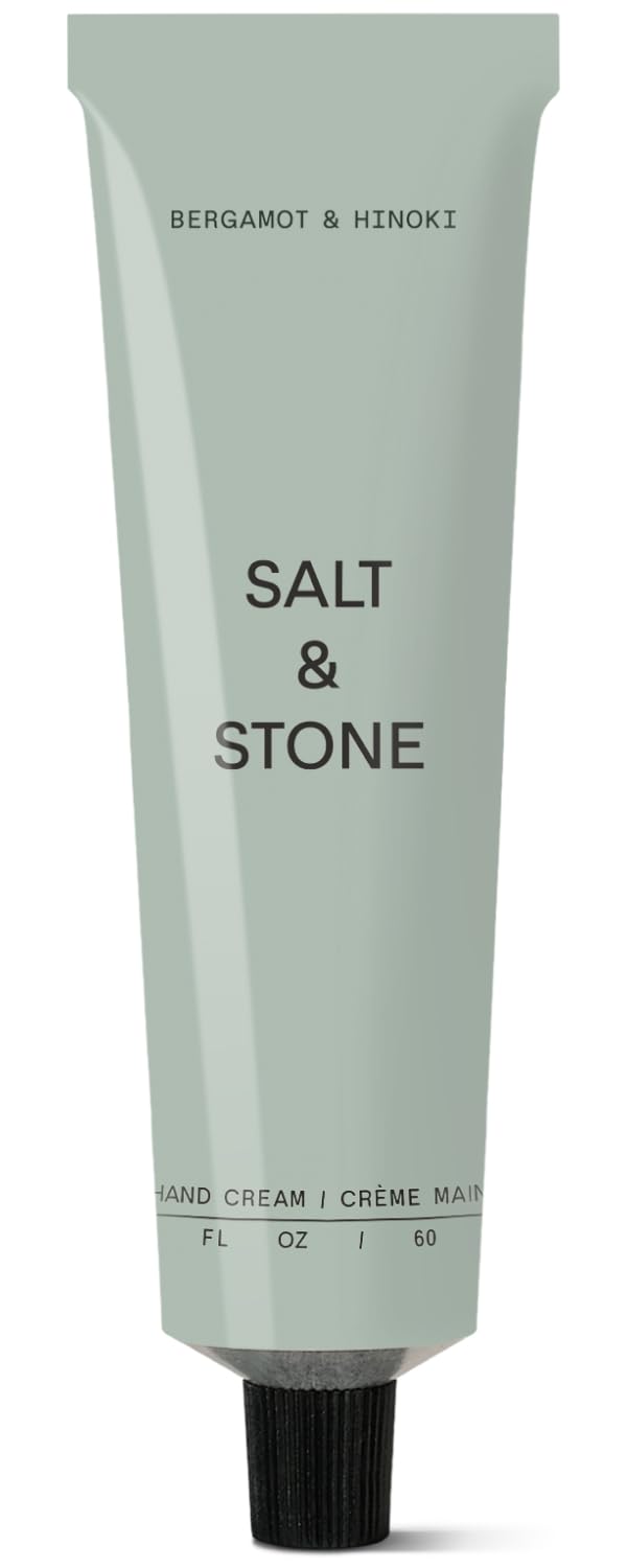 Salt & Stone Hand Cream – Black Rose & Oud, Hydrates & Softens, Fast-Absorbing, 2 fl oz