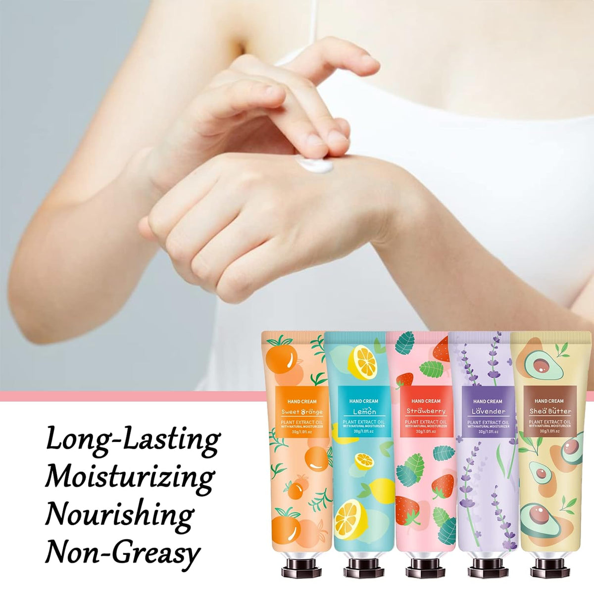 10 Pack Hand Cream – Natural Plant Fragrance, Moisturizing for Dry Cracked Hands