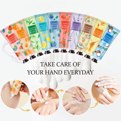 10 Pack Hand Cream – Natural Plant Fragrance, Moisturizing for Dry Cracked Hands