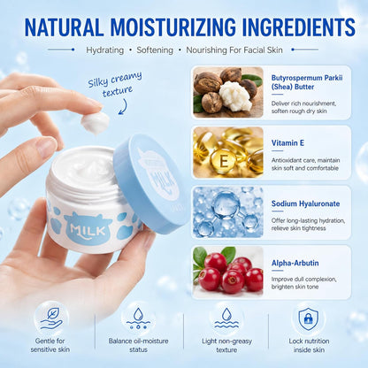 Milk Moisturizer for Kids & Teens – Hydrating, Lightweight Daily Cream