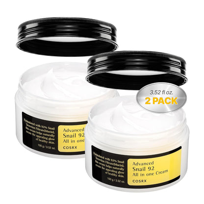Snail Mucin Moisturizer – 92% Essence, Soothing & Glowy, for All Skin Types
