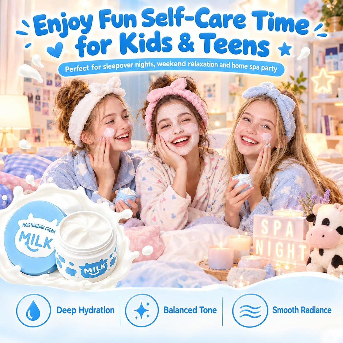 Milk Moisturizer for Kids & Teens – Hydrating, Lightweight Daily Cream